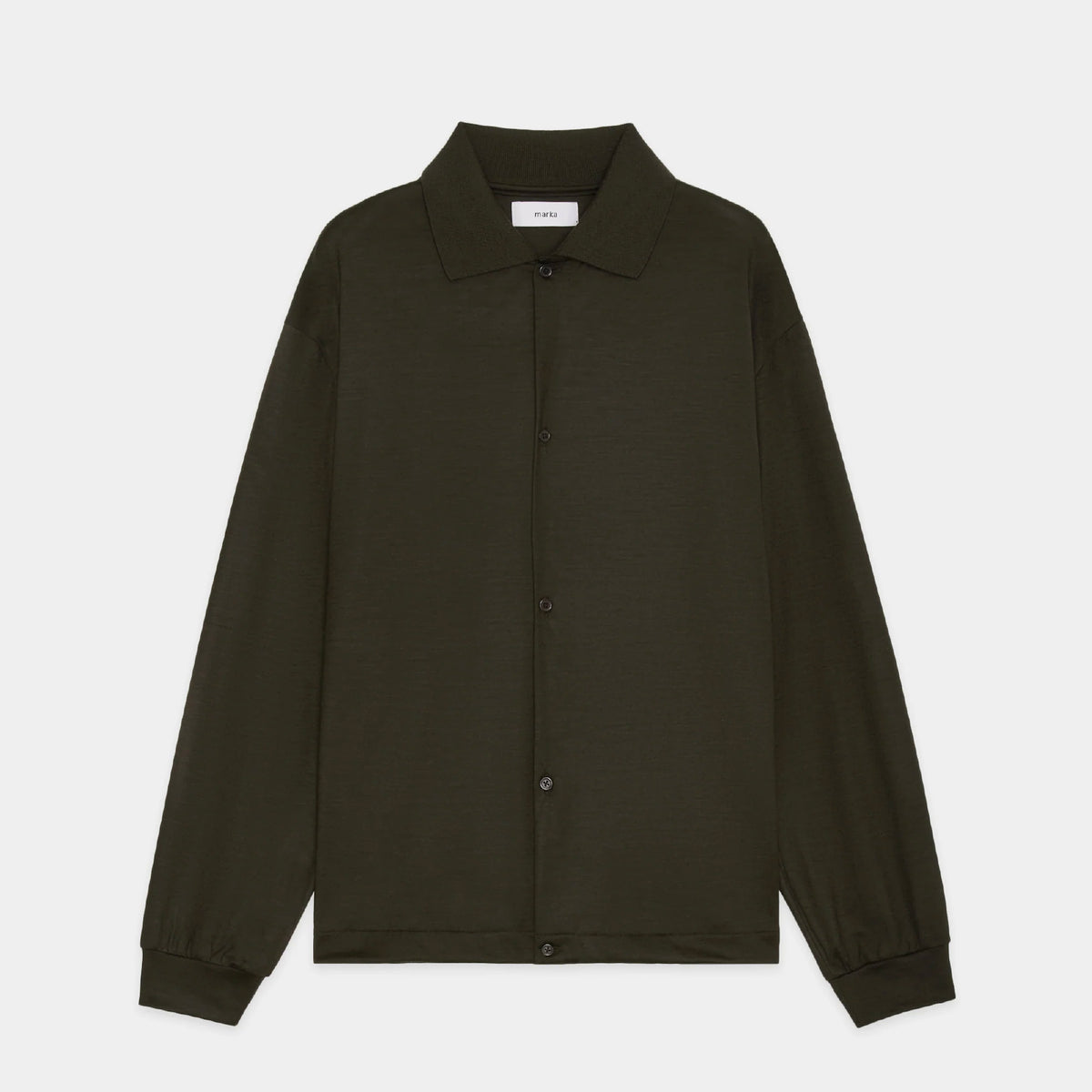 Super 100s Washable Wool Jersey / Shirt Cardigan