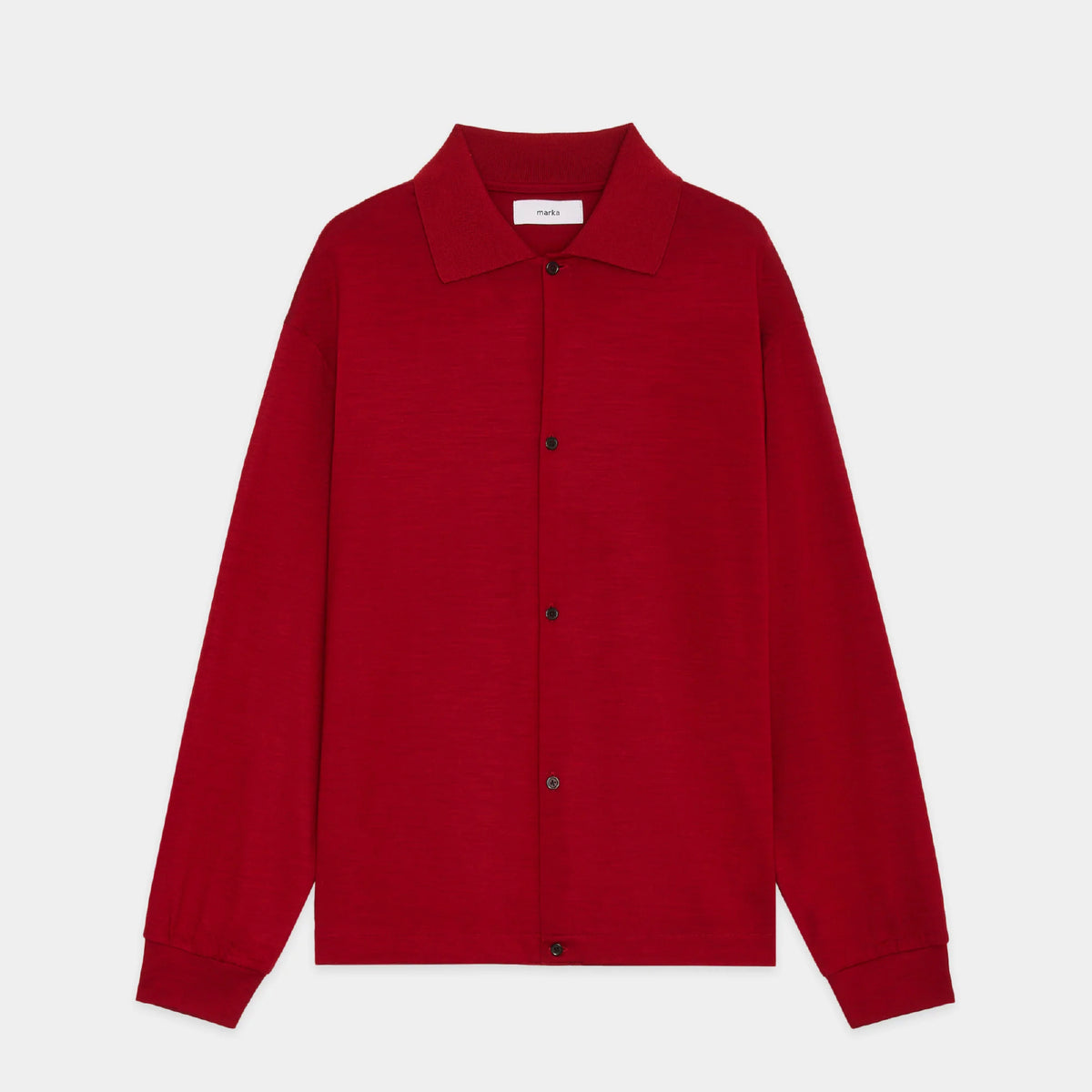 Super 100s Washable Wool Jersey / Shirt Cardigan