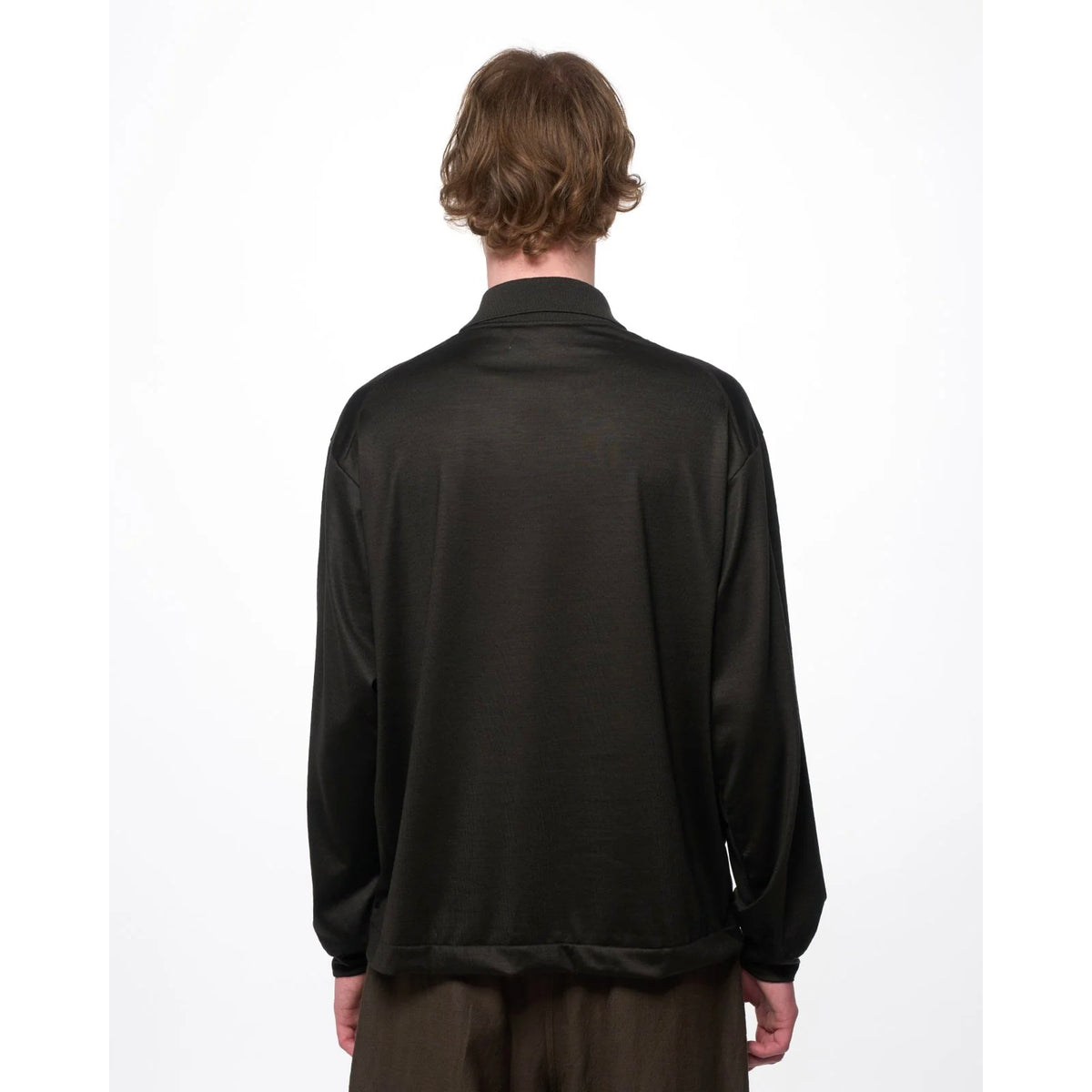 Super 100s Washable Wool Jersey / Shirt Cardigan