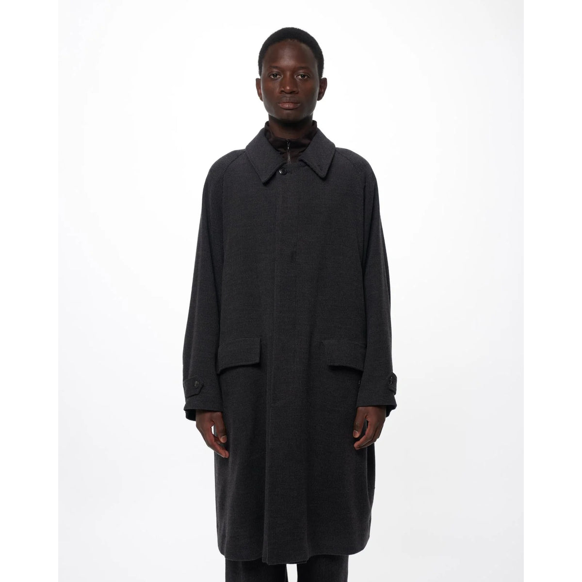 Super 120s Wool Corduroy / Raglan Sleeves Coat