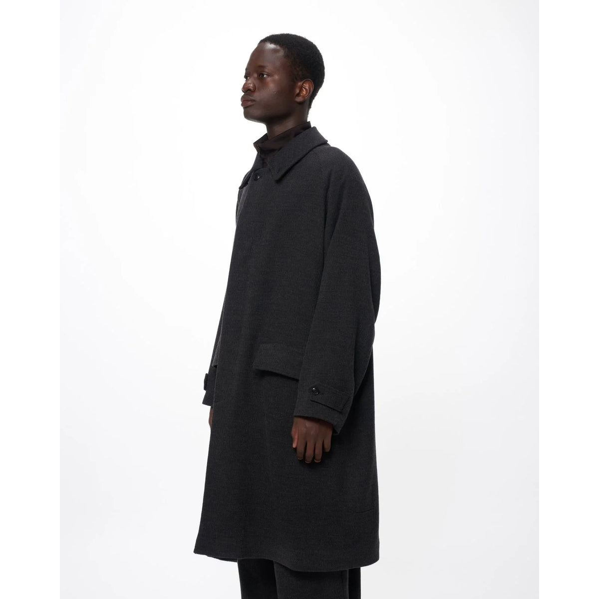 Super 120s Wool Corduroy / Raglan Sleeves Coat