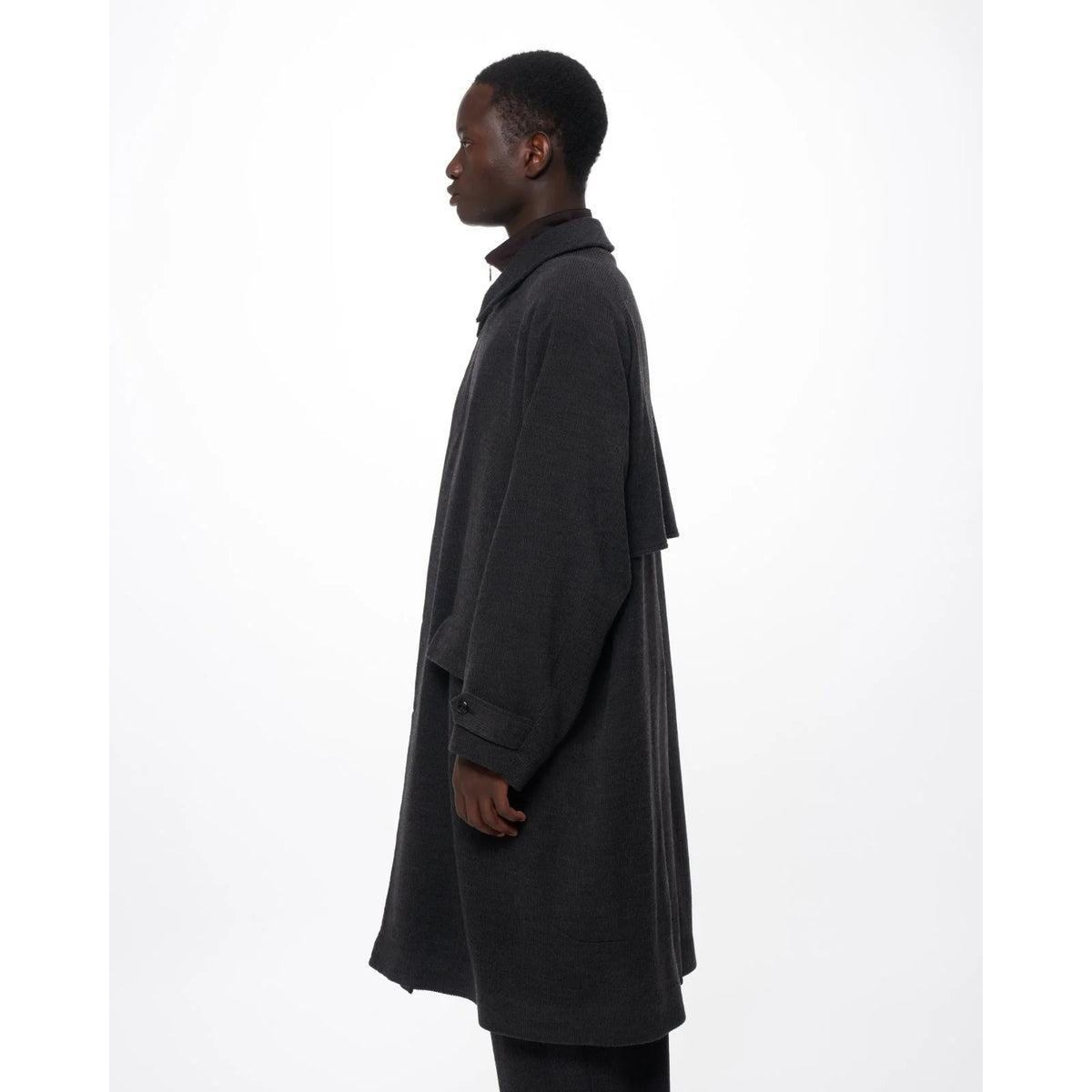 Super 120s Wool Corduroy / Raglan Sleeves Coat