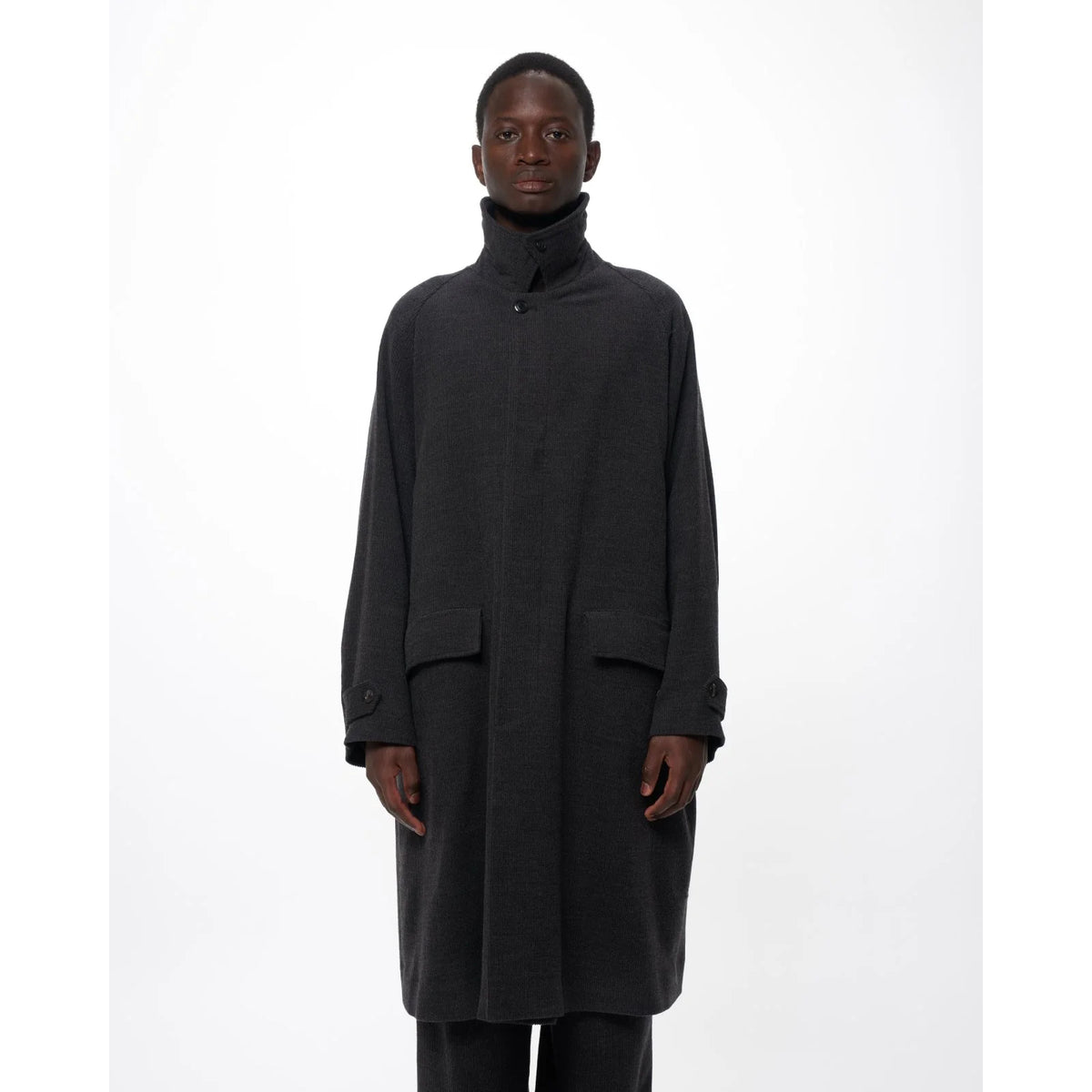 Super 120s Wool Corduroy / Raglan Sleeves Coat