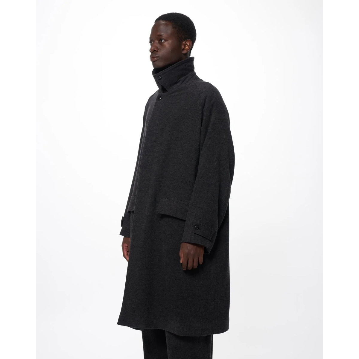 Super 120s Wool Corduroy / Raglan Sleeves Coat