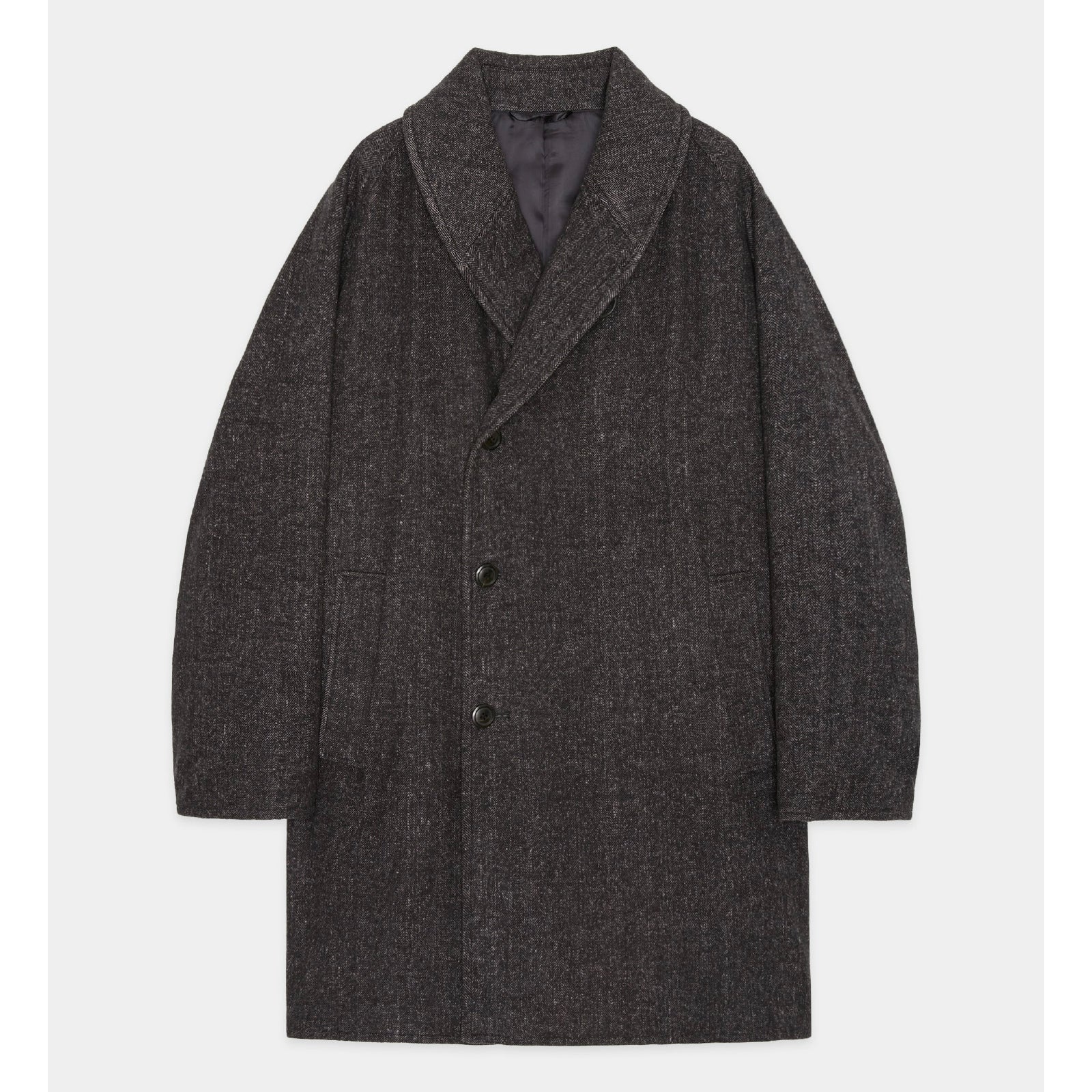 Heavy Silk Flannel / Shawl Collar Coat | ref. / Web Store