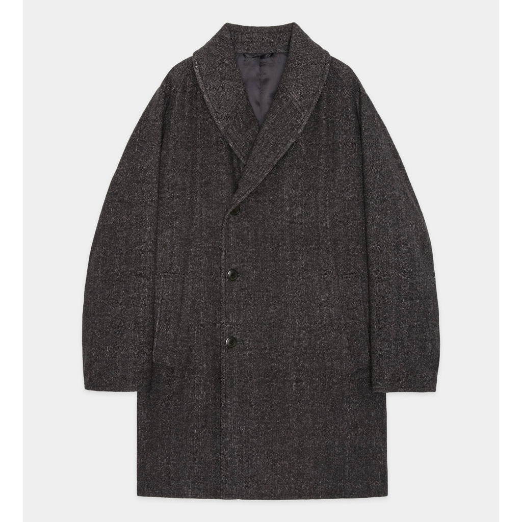 Heavy Silk Flannel / Shawl Collar Coat
