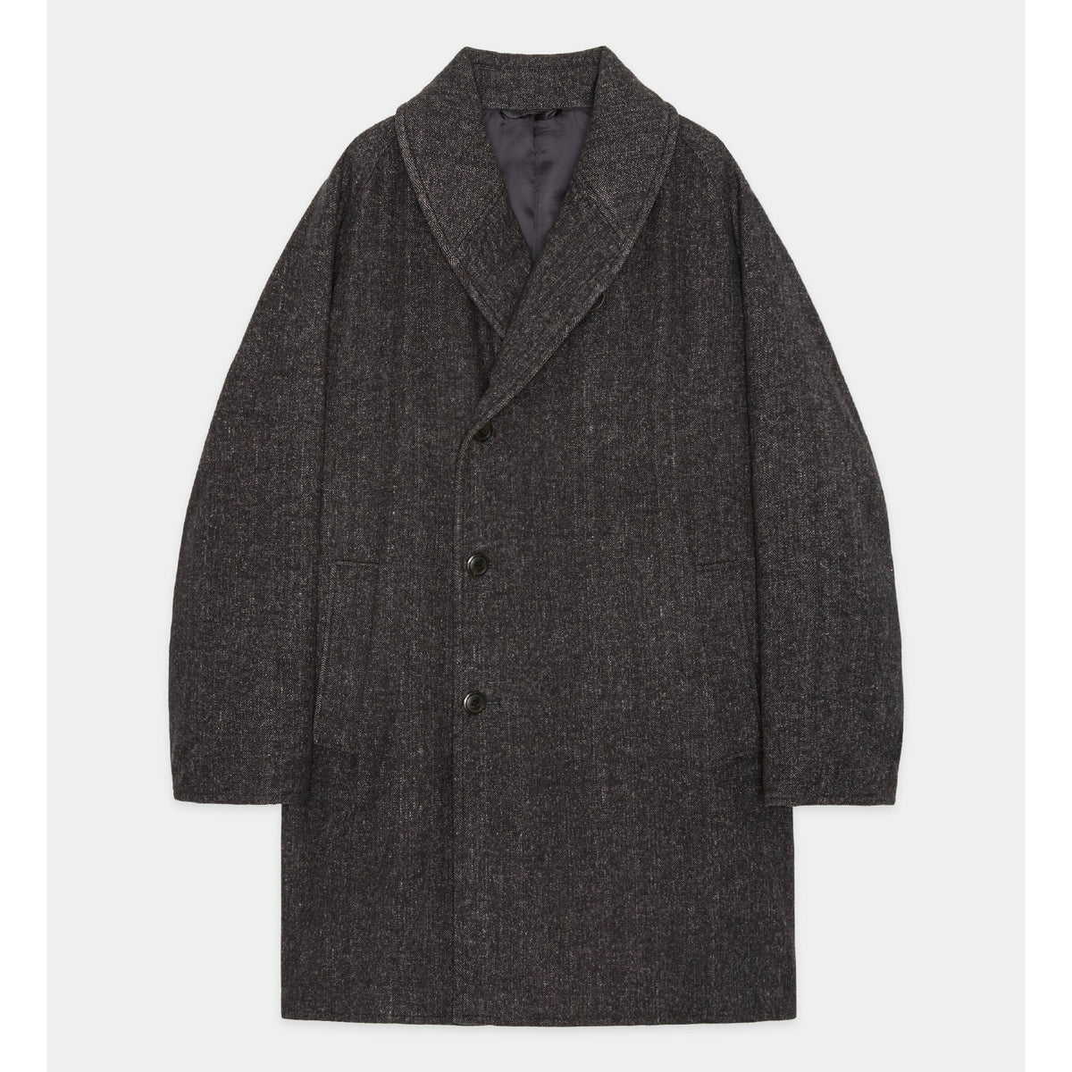 Heavy Silk Flannel / Shawl Collar Coat