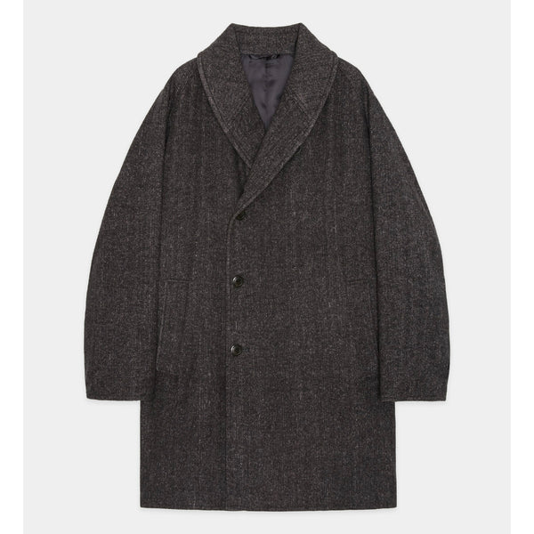 Heavy Silk Flannel / Shawl Collar Coat