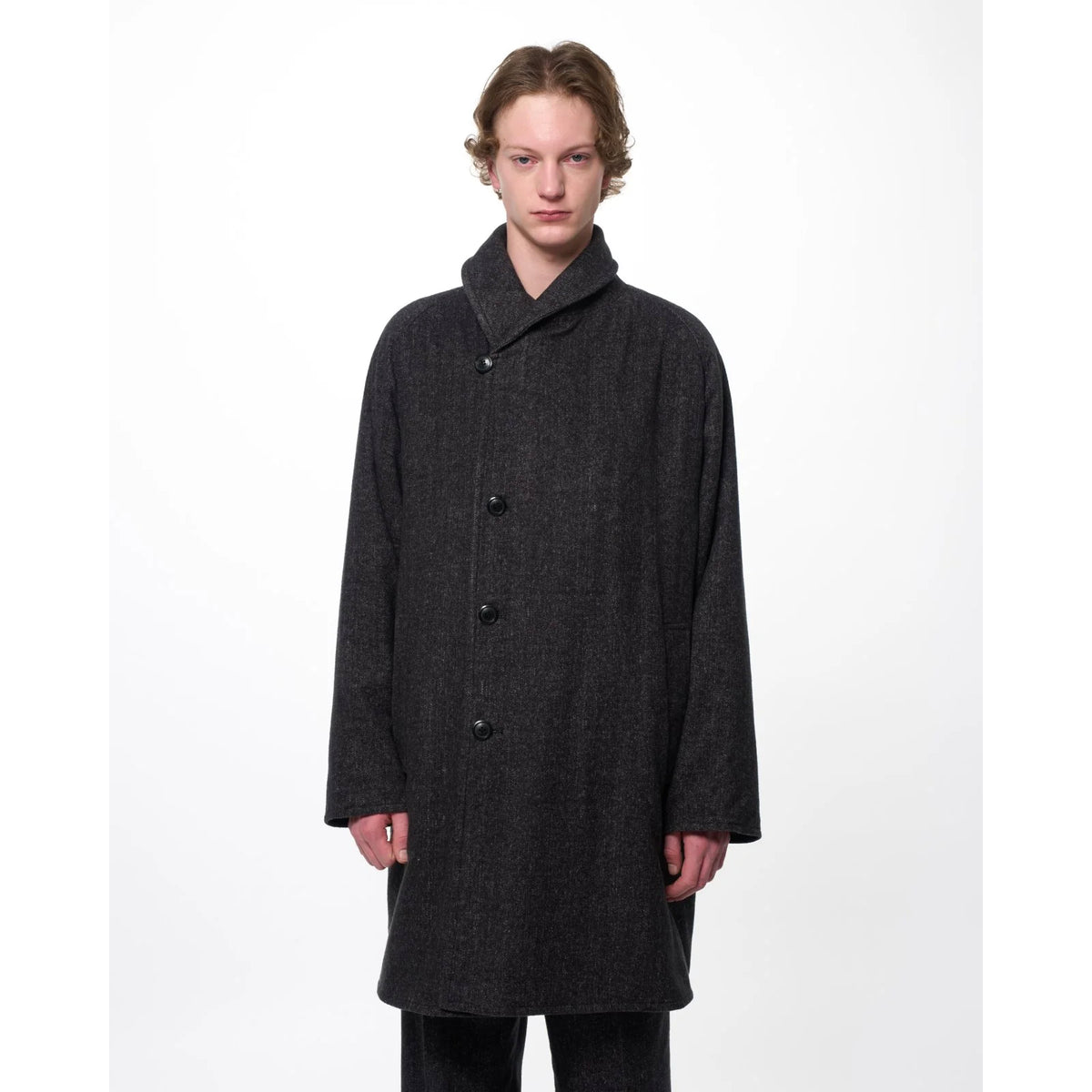 Heavy Silk Flannel / Shawl Collar Coat