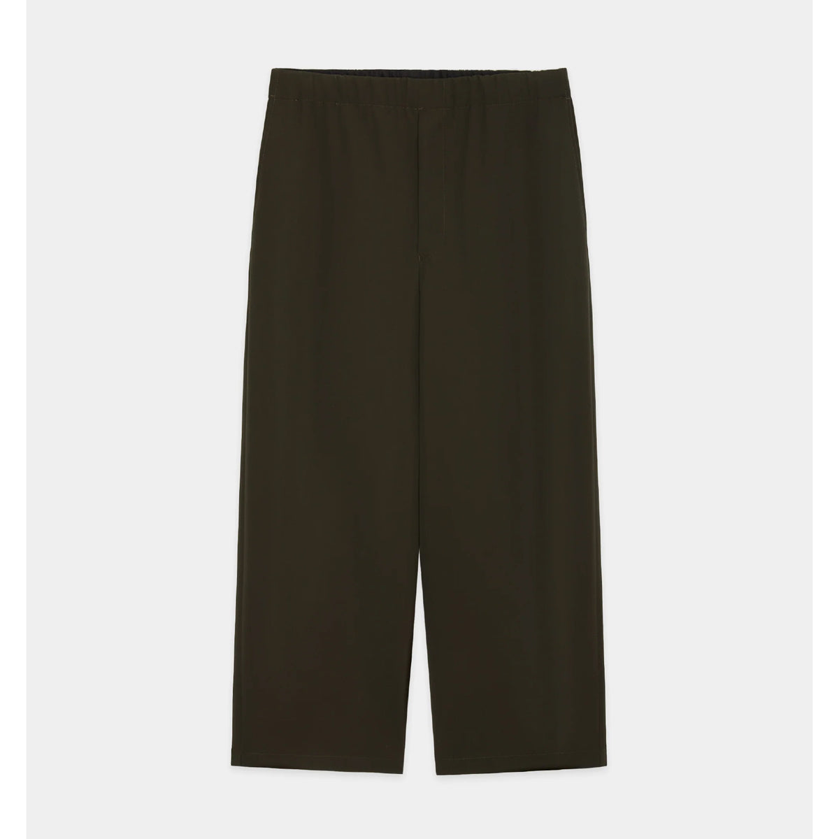 Wool Gabardine Washer Tumbler / Wide Cylinder Fit Easy Pants