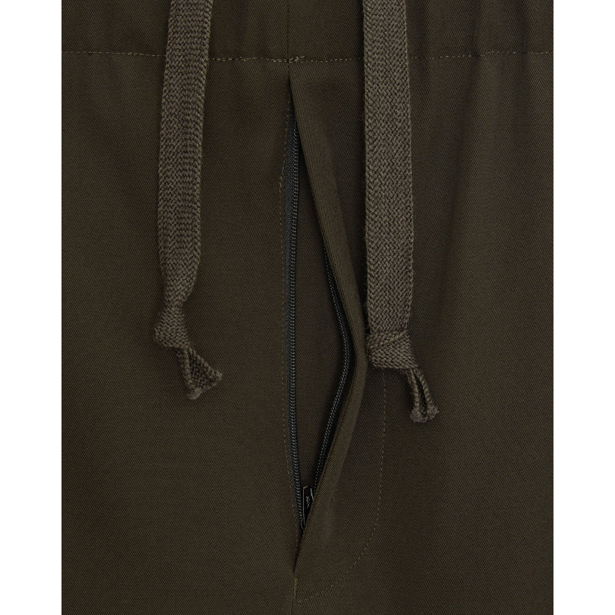 Wool Gabardine Washer Tumbler / Wide Cylinder Fit Easy Pants