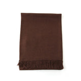 Non Brushed Large Stole Brown