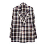 COVERALL JACKET - CHECK BROWN×WHITE