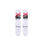 SOCKS / EYE / WHITE WHITE