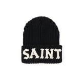 KNIT CAP / SAINT / BLACK BLACK
