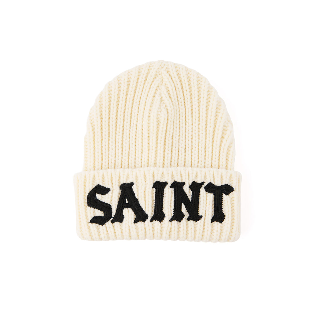 KNIT CAP / SAINT / WHITE
