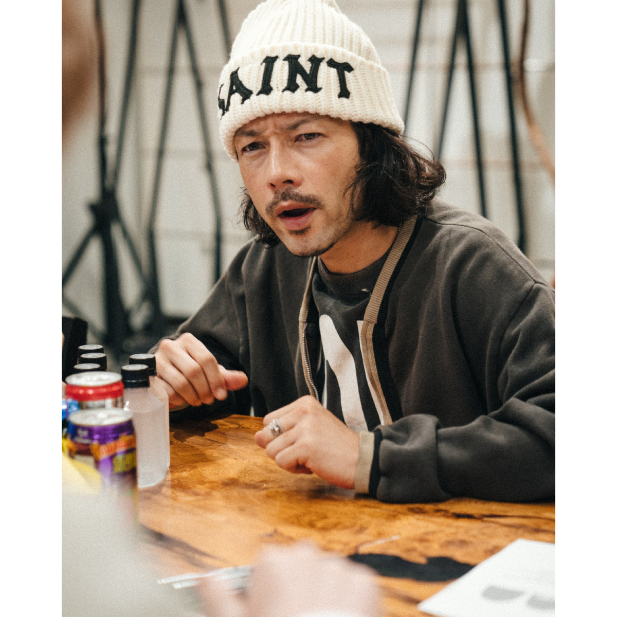 KNIT CAP / SAINT / WHITE