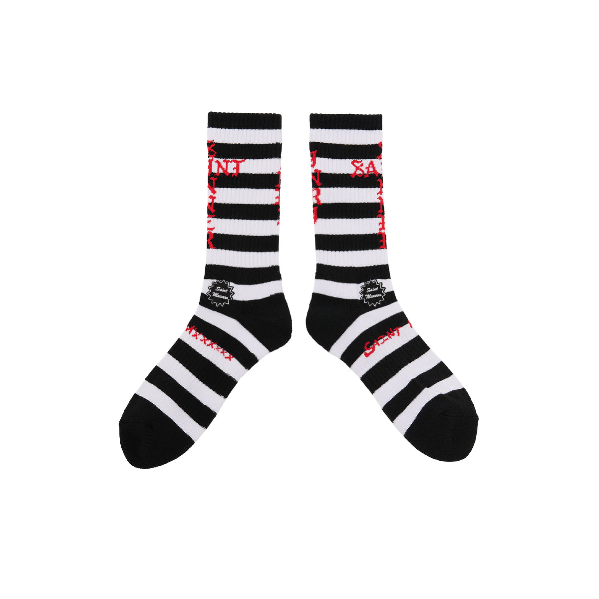 SOCKS / BORDER / BLACK+WHITE