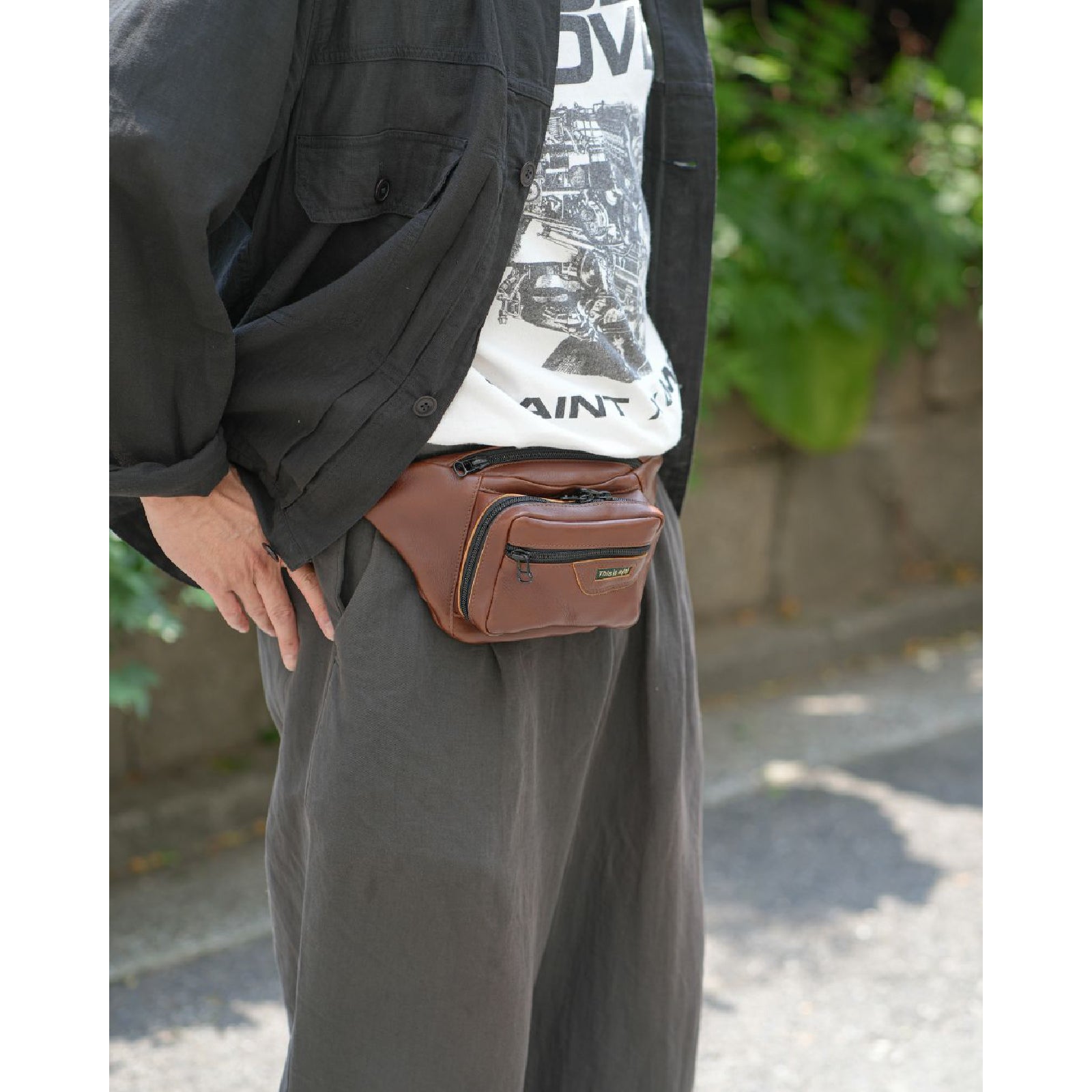 《受注商品》 CF Waist Pack ( Natural Shrink Cow )