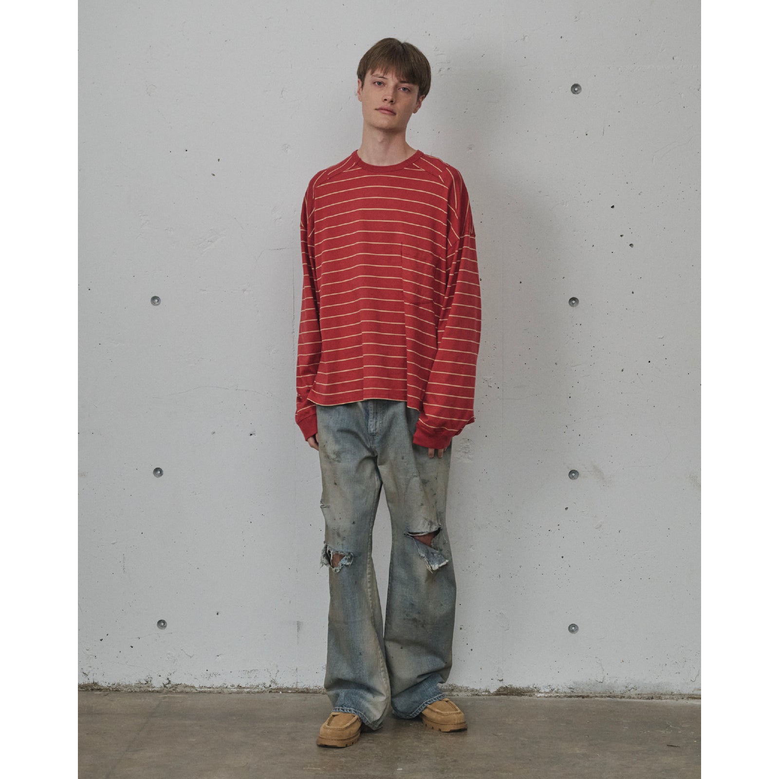 CRASH MIDDLE STRAIGHT 5P DENIM PANTS - ref. / Web Store
