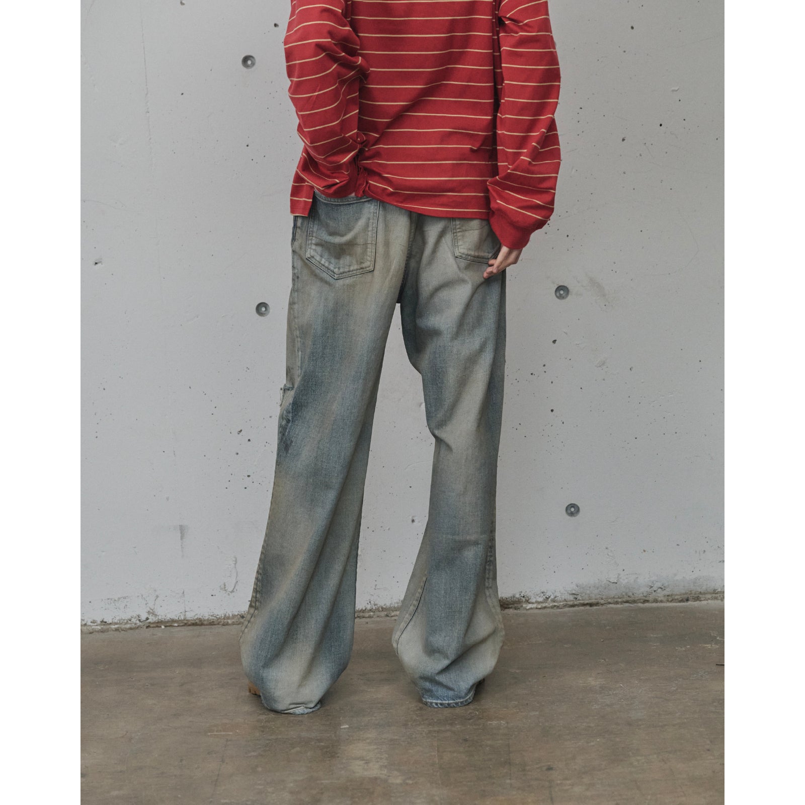 CRASH MIDDLE STRAIGHT 5P DENIM PANTS - ref. / Web Store