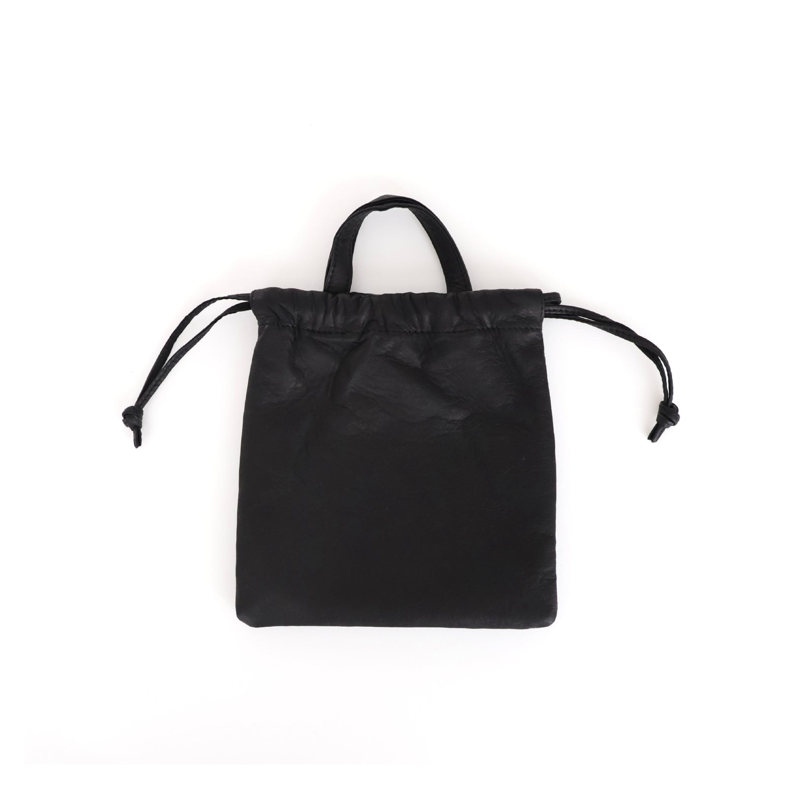 DA113 / DOUBLE FACED DRAWSTRING POUCH + HANDLE S