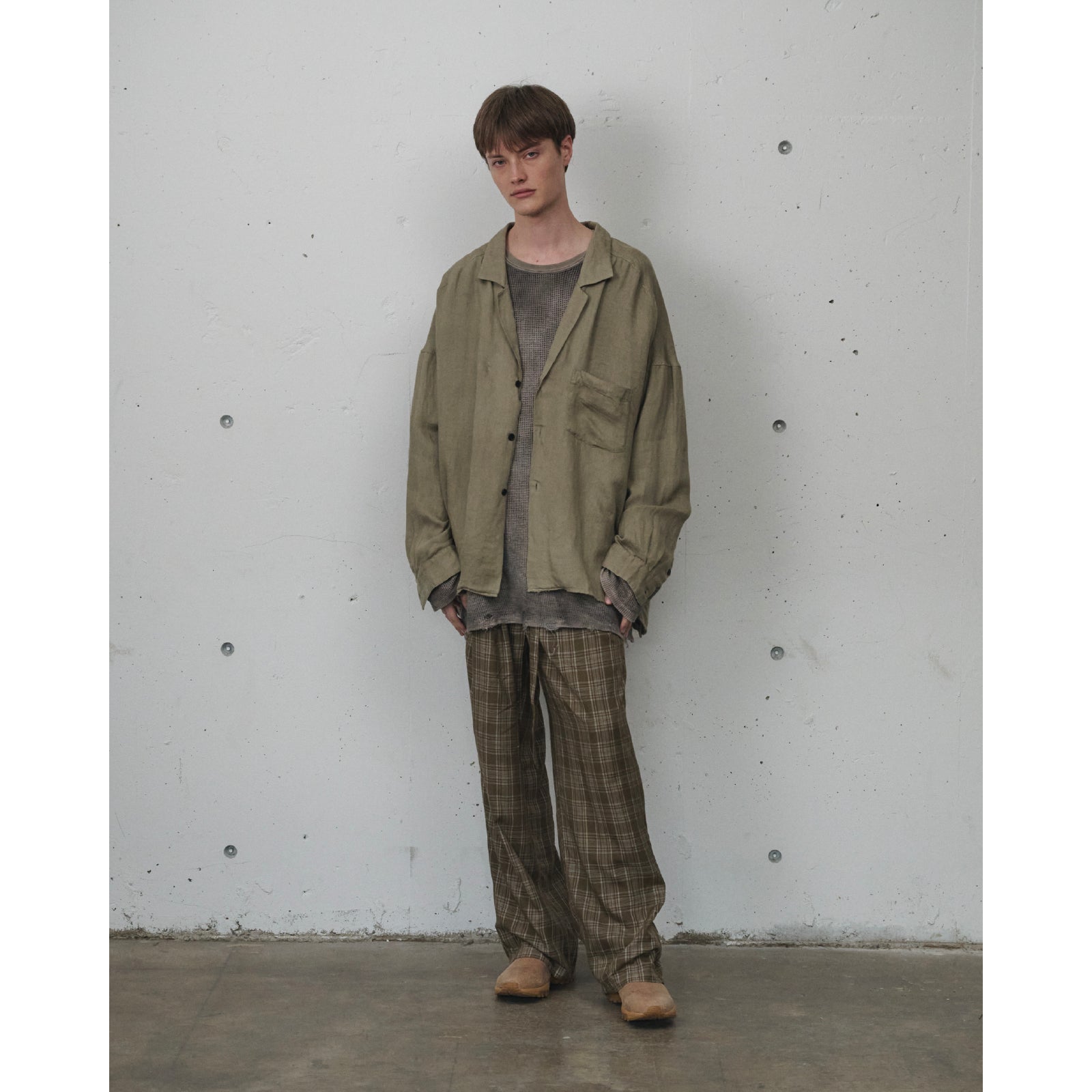 100/S LINEN TAILORED SHIRT