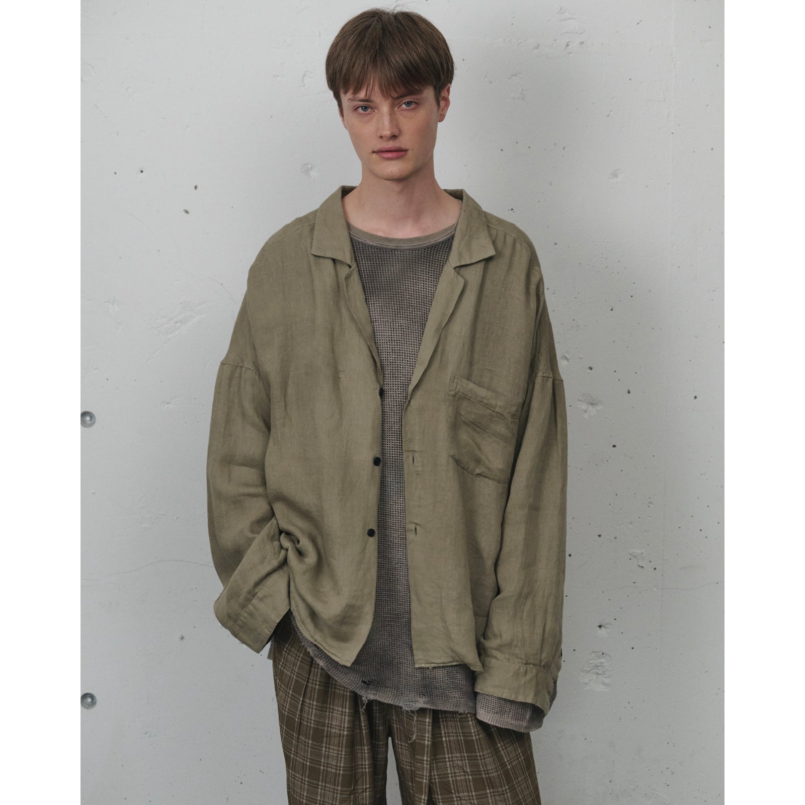 100/S LINEN TAILORED SHIRT