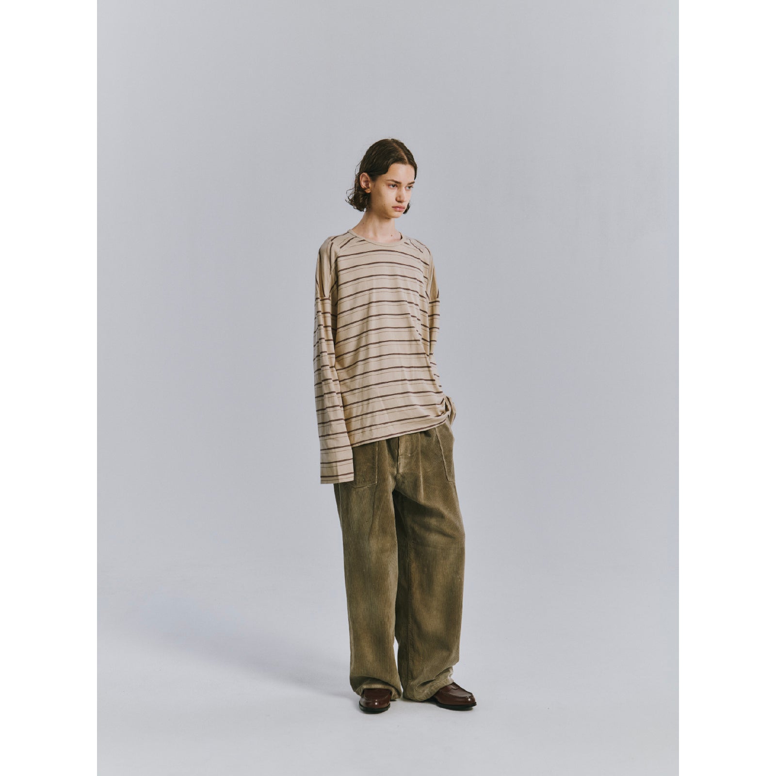 BORDER LS T-SHIRT