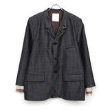 LAYERED TAILORED JACKET BLACK