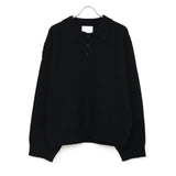 SHETLAND WOOL SKIPPER KNIT BLACK