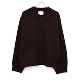 SHETLAND WOOL SKIPPER KNIT BROWN