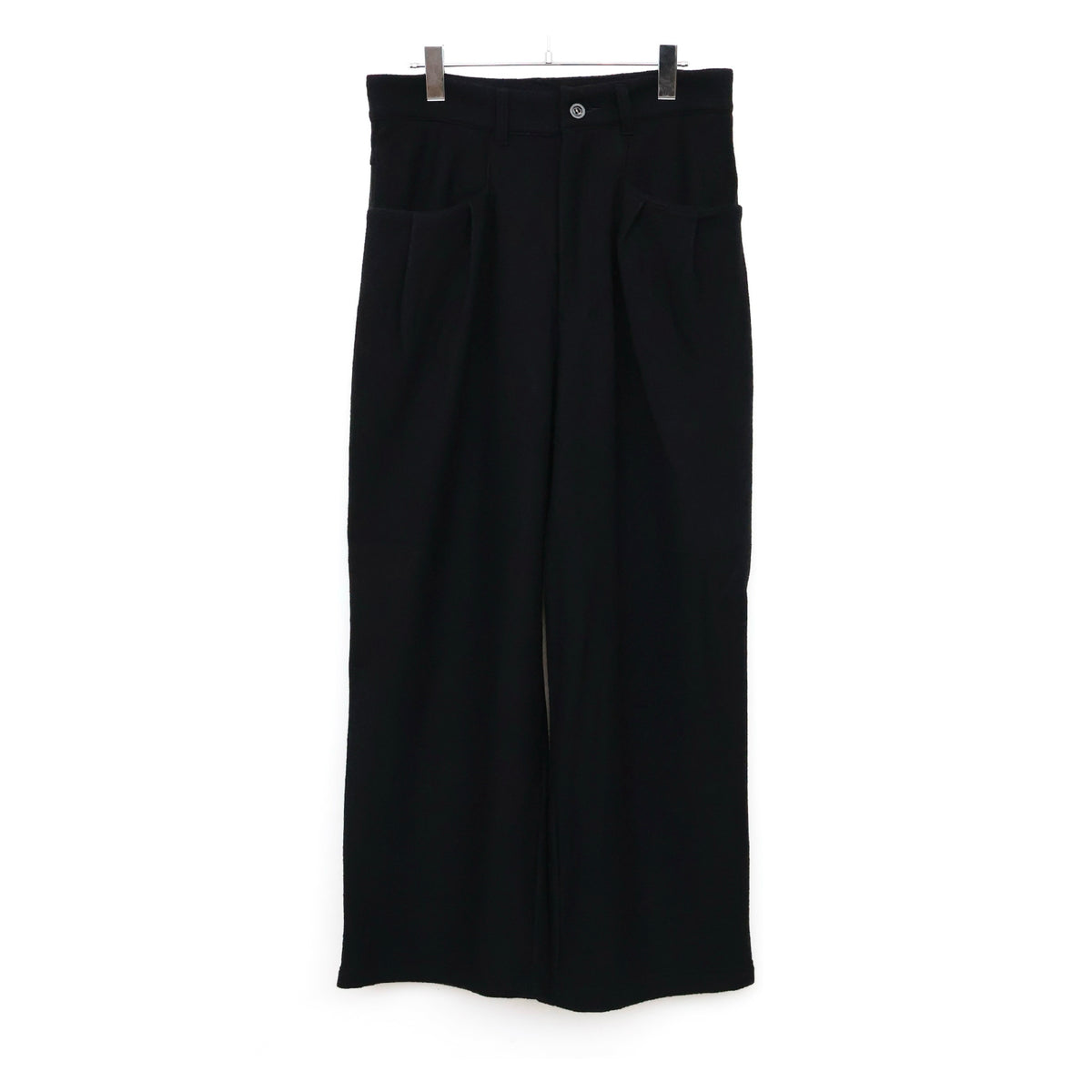 WOOL CUT WIDE TUCK SLACKS