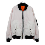 AGING BOMBER JACKET SNOWWHITE