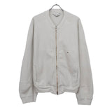 FLEECE-LINED SWEAT VERSITY SHIRT WHITE