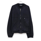FLEECE-LINED SWEAT VERSITY SHIRT BLACK