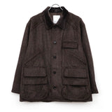 WOOL BLANKET HUNTING JACKET D.BROWN