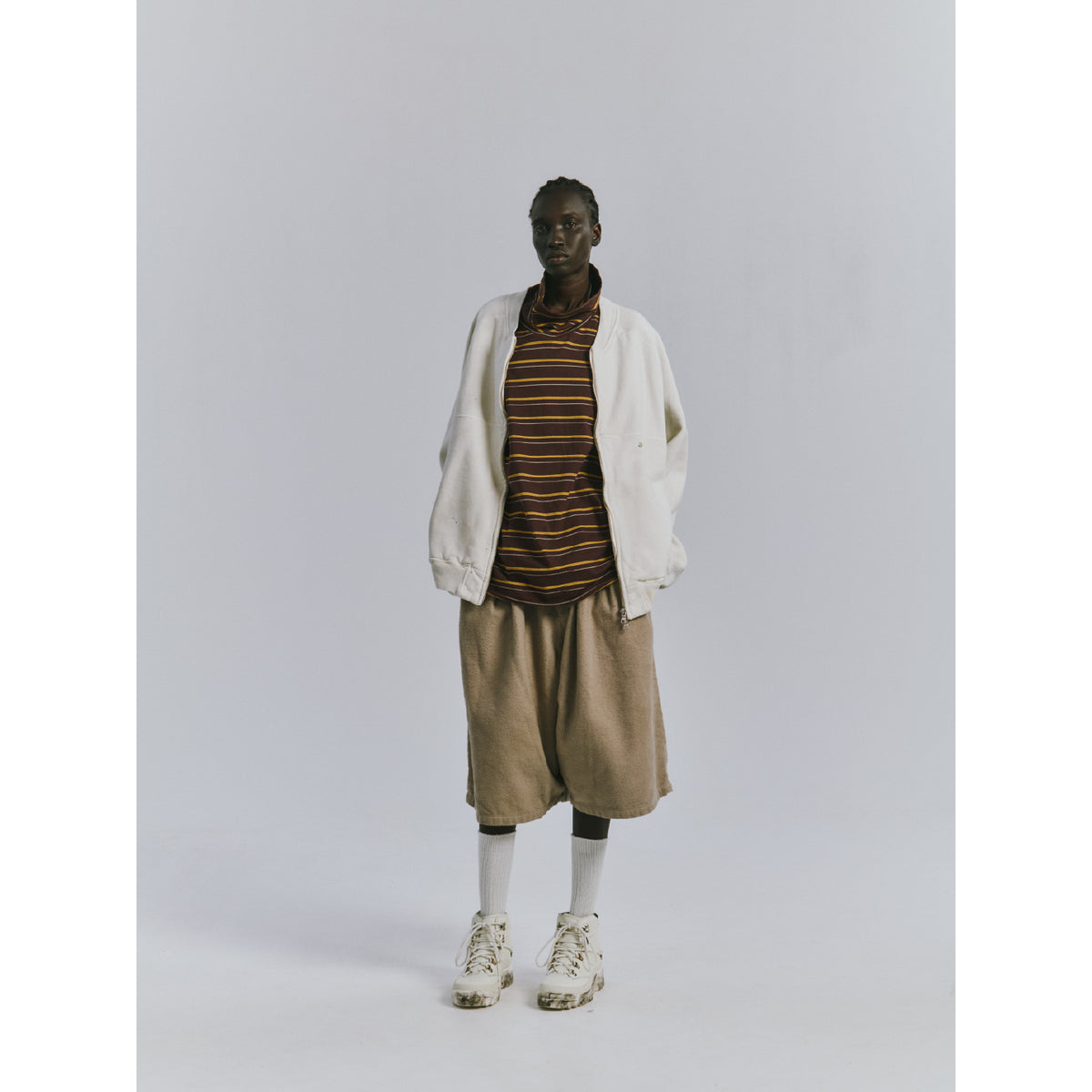 FLEECE-LINED SWEAT VERSITY SHIRT