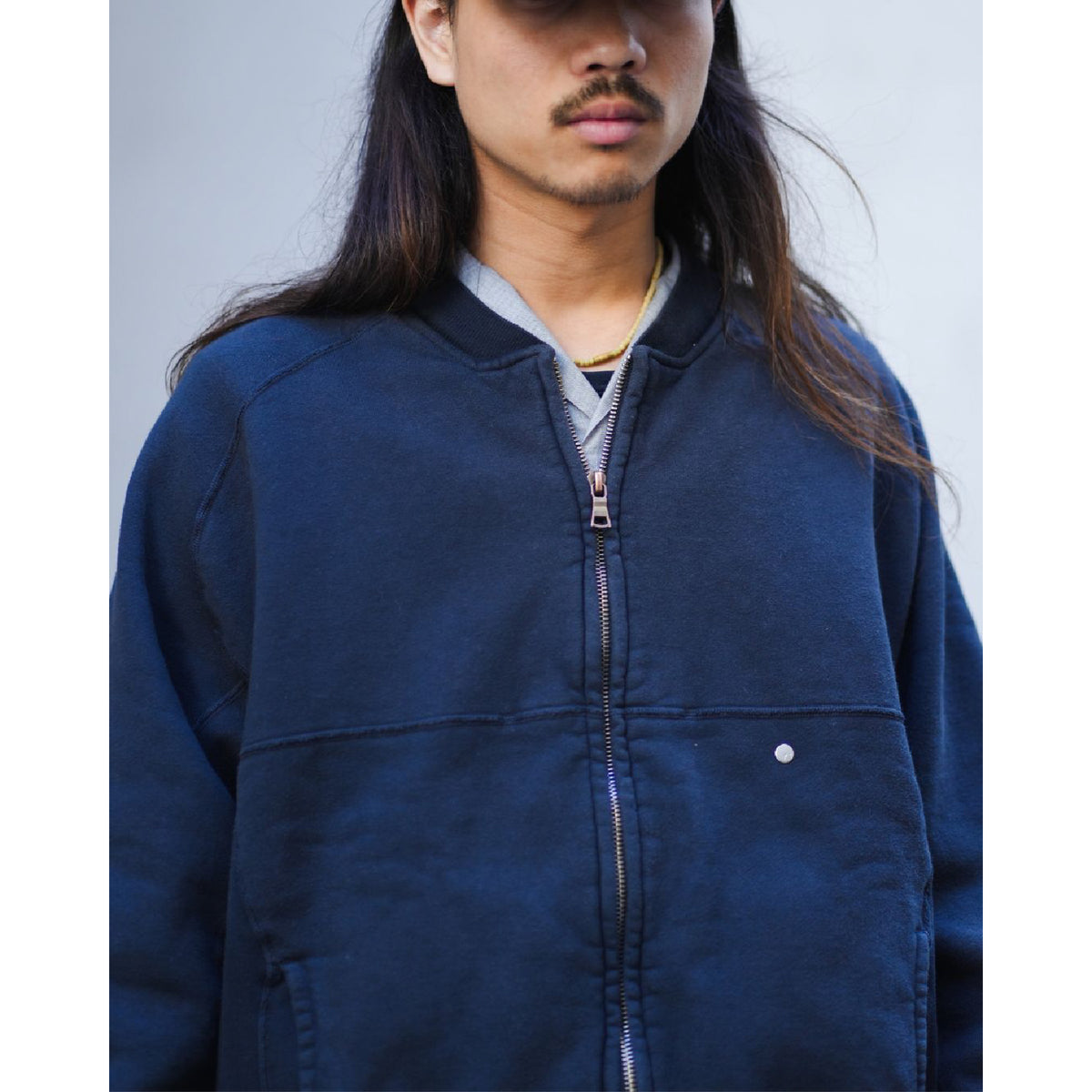 FLEECE-LINED SWEAT VERSITY SHIRT