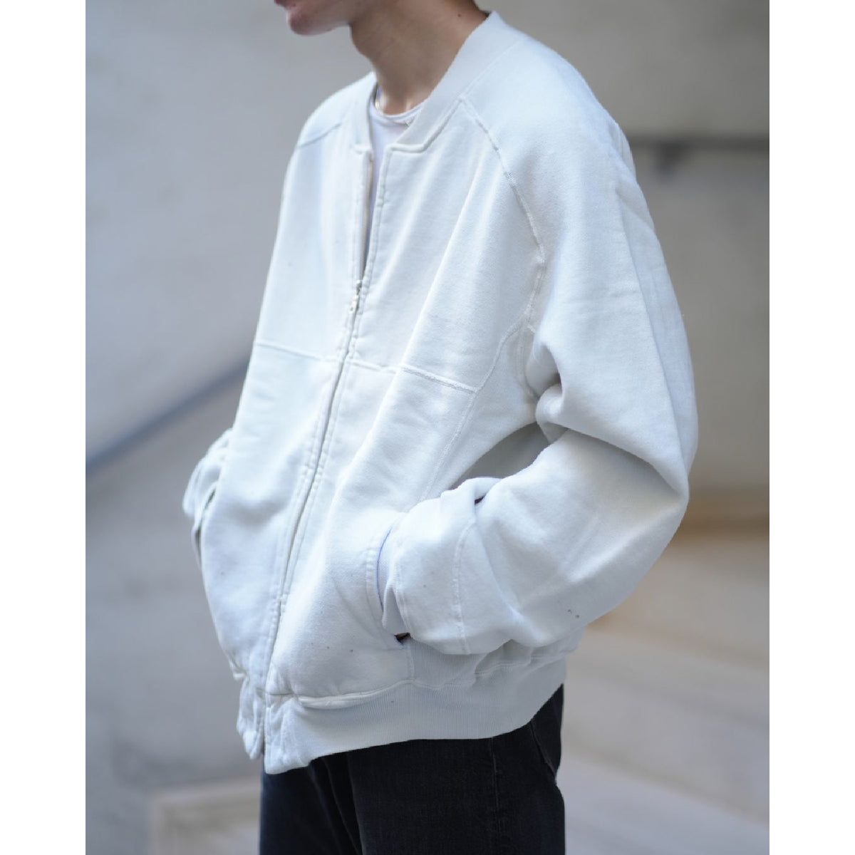 FLEECE-LINED SWEAT VERSITY SHIRT