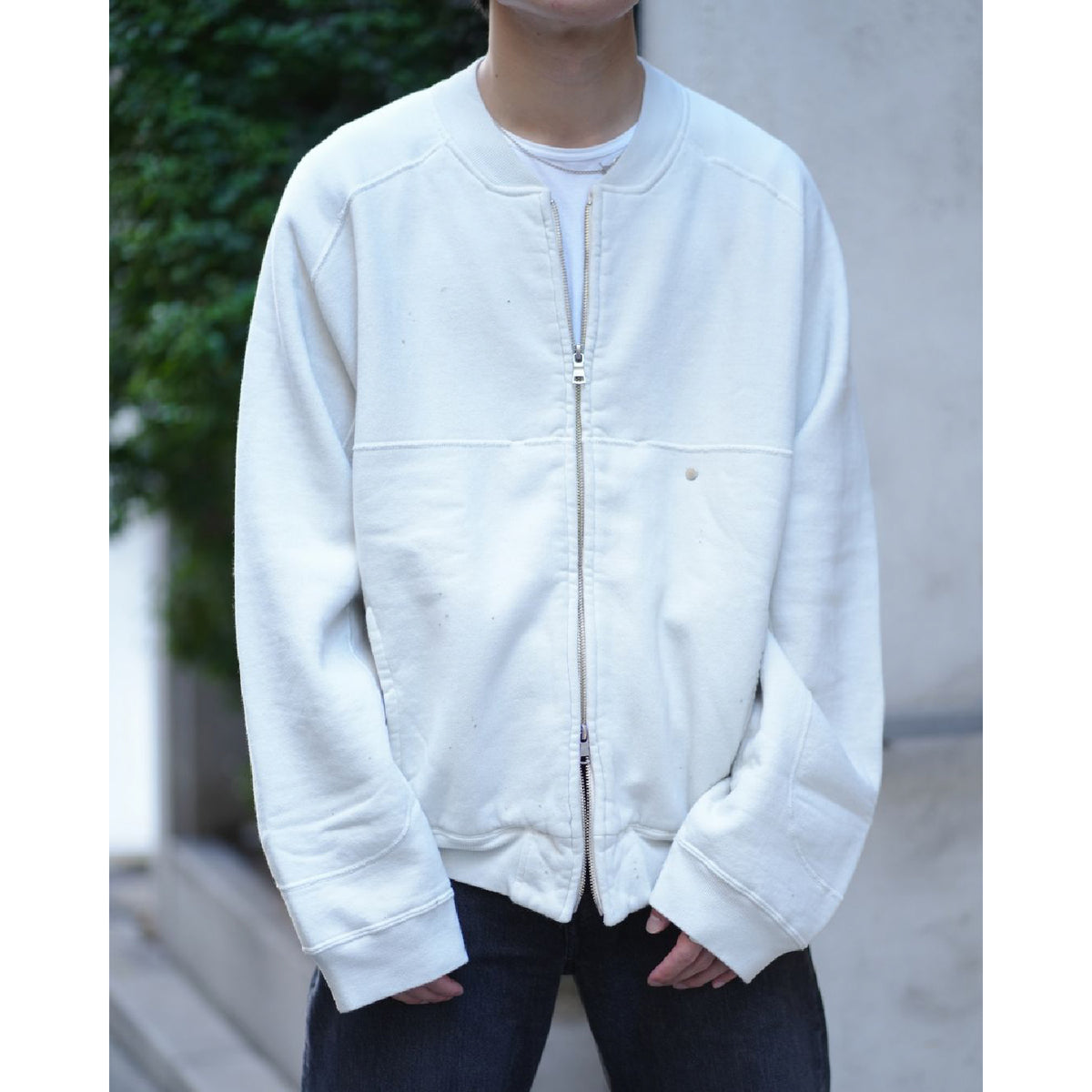 FLEECE-LINED SWEAT VERSITY SHIRT