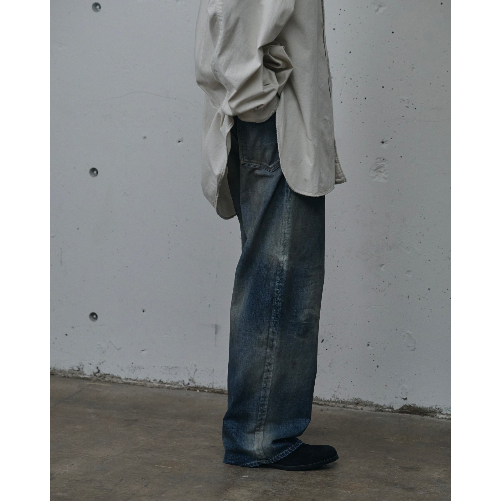 AGING MIDDLE STRAIGHT 5P DENIM PANTS