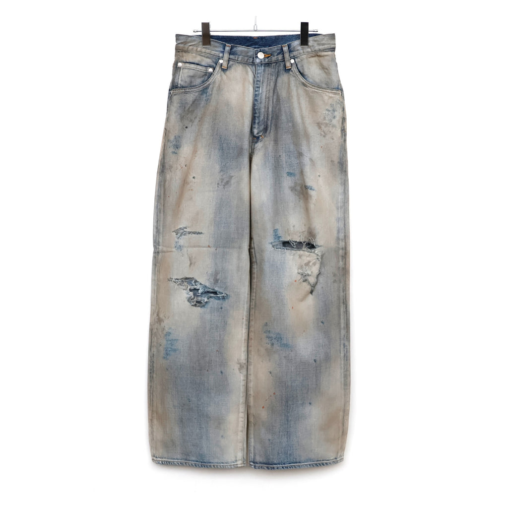 CRASH MIDDLE STRAIGHT 5P DENIM PANTS - ref. / Web Store