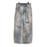 CRASH MIDDLE STRAIGHT 5P DENIM PANTS INDIGO