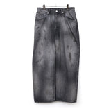 AGING STRAIGHT 5P DENIM PANTS BLACK