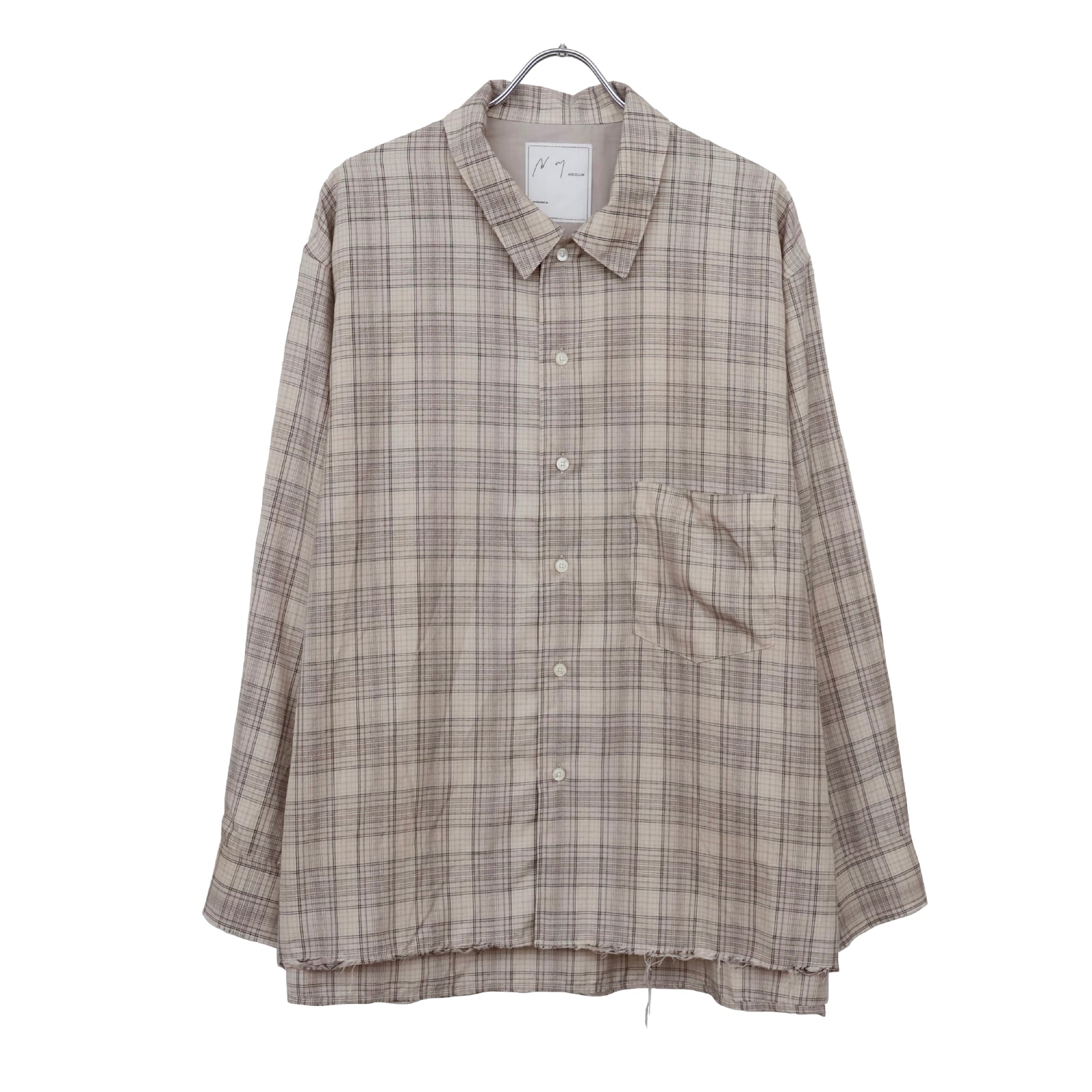 AGING RAYON CHECK SHIRT