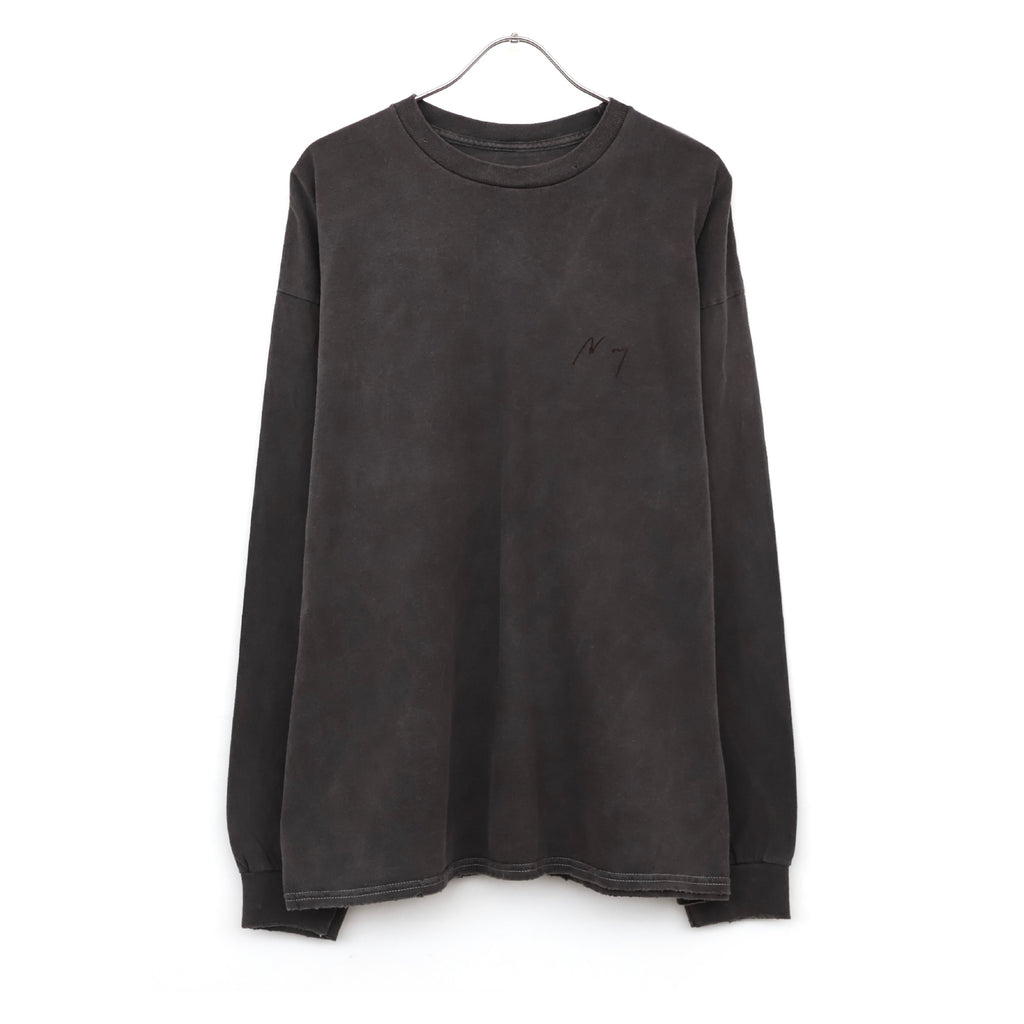 EMBROIDERY DYED LS T-SHIRT