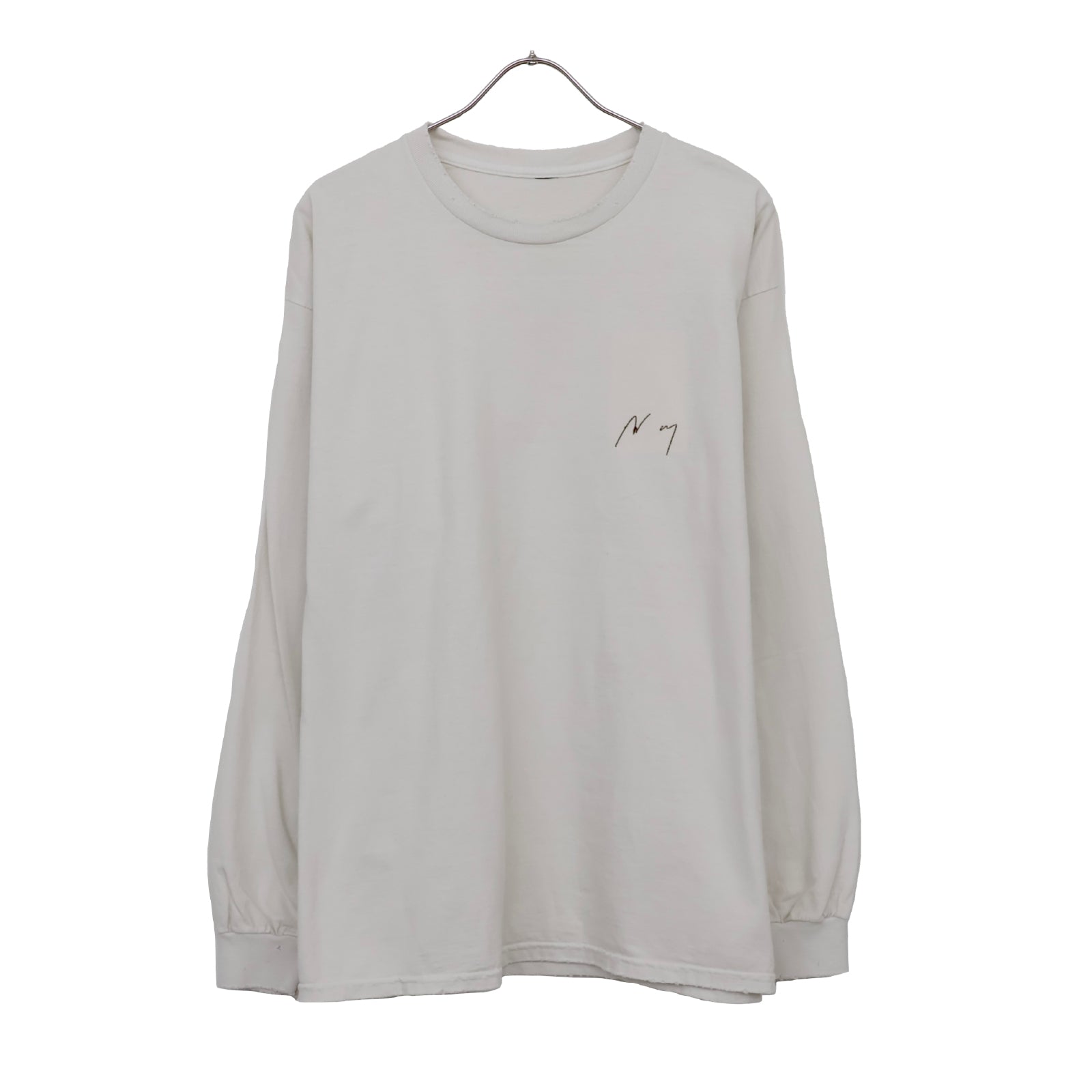 EMBROIDERY DYED LS T-SHIRT