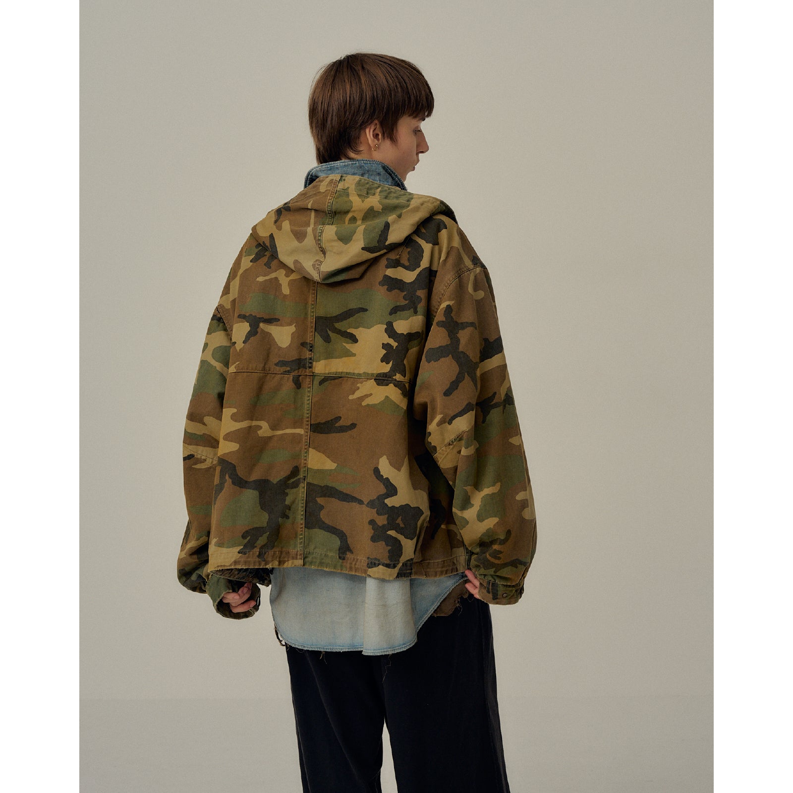 CAMO ZIPUP HOODIE