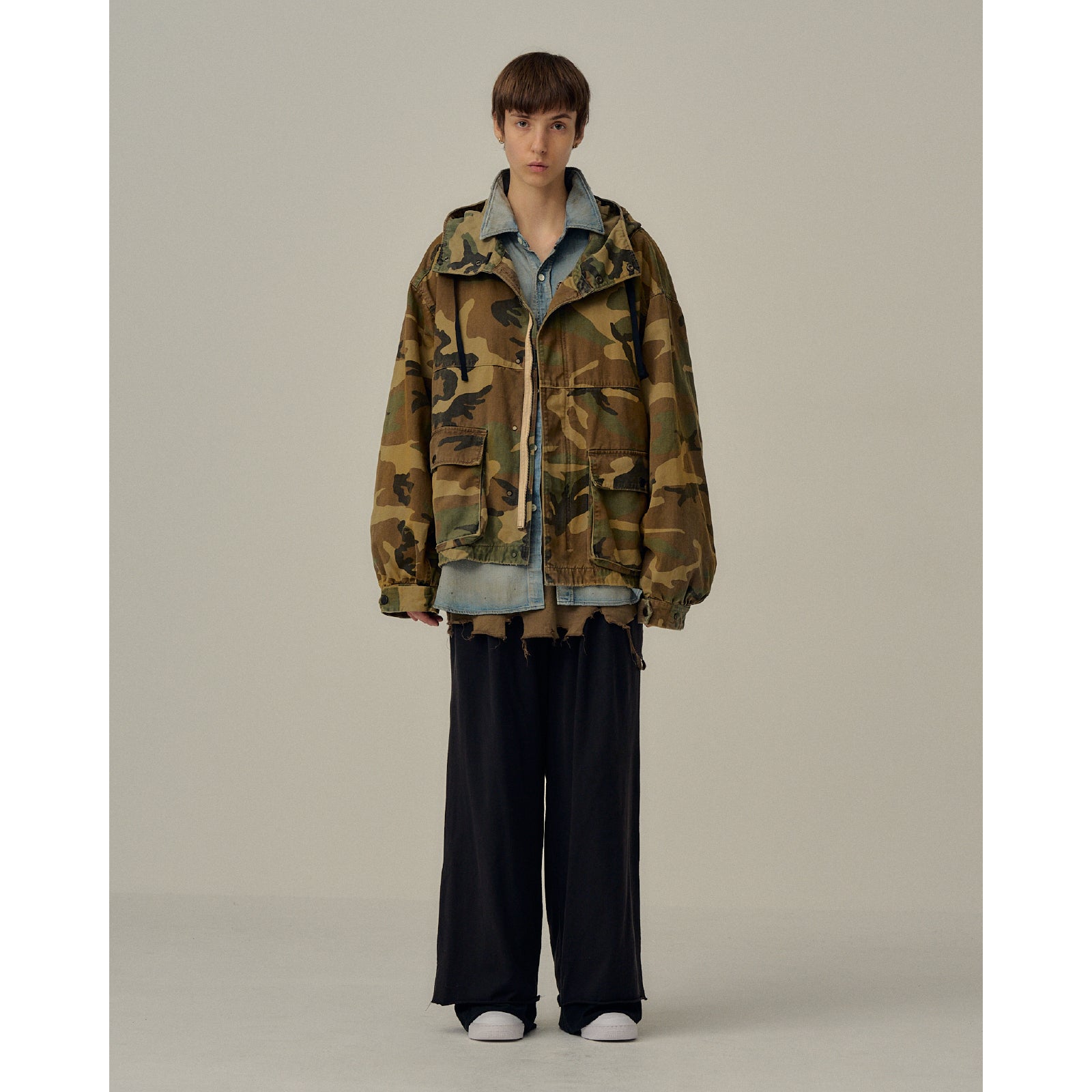 CAMO ZIPUP HOODIE